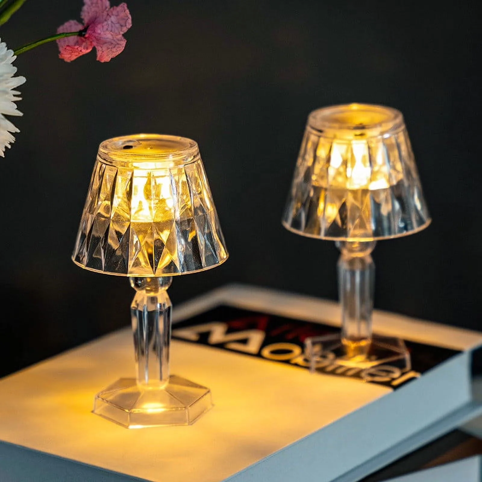 Desk Lamp Stylish with LED, Dimmable, Standard Lamps - Multicolor Acrylic Model D0B1DC