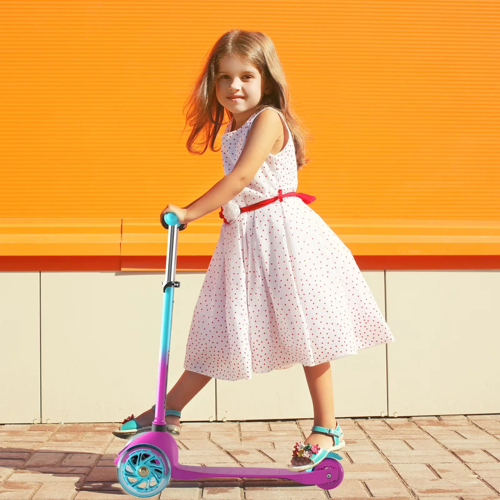 Professional Scooter with Portable, Lightweight, 3 Wheel Scooters - Pink Aluminum, Polypropylene, Tpr Model D8CF79
