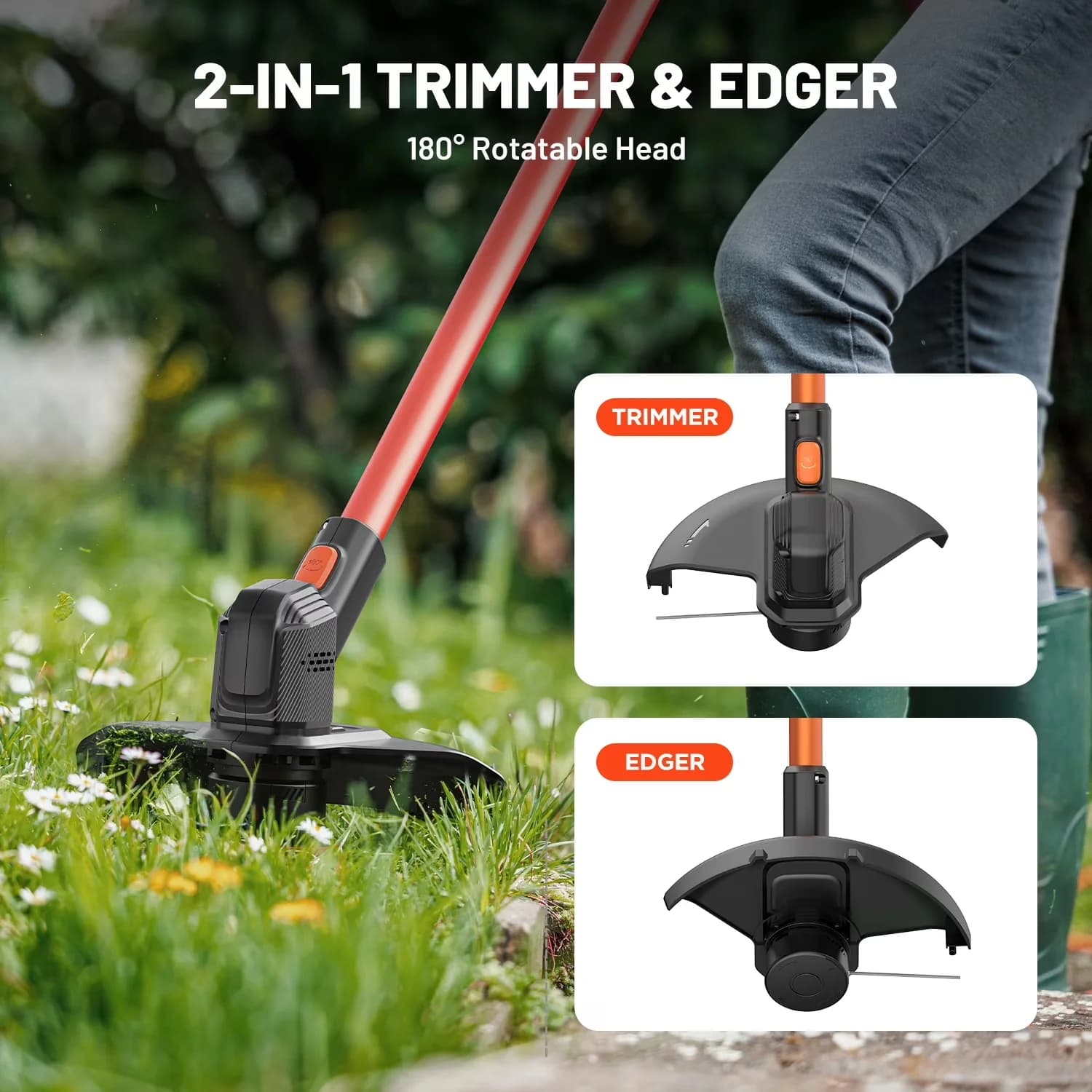 String Trimmer Reliable with Battery, 20V, 20V 12" Cordless - Standard Series Model B0DA73