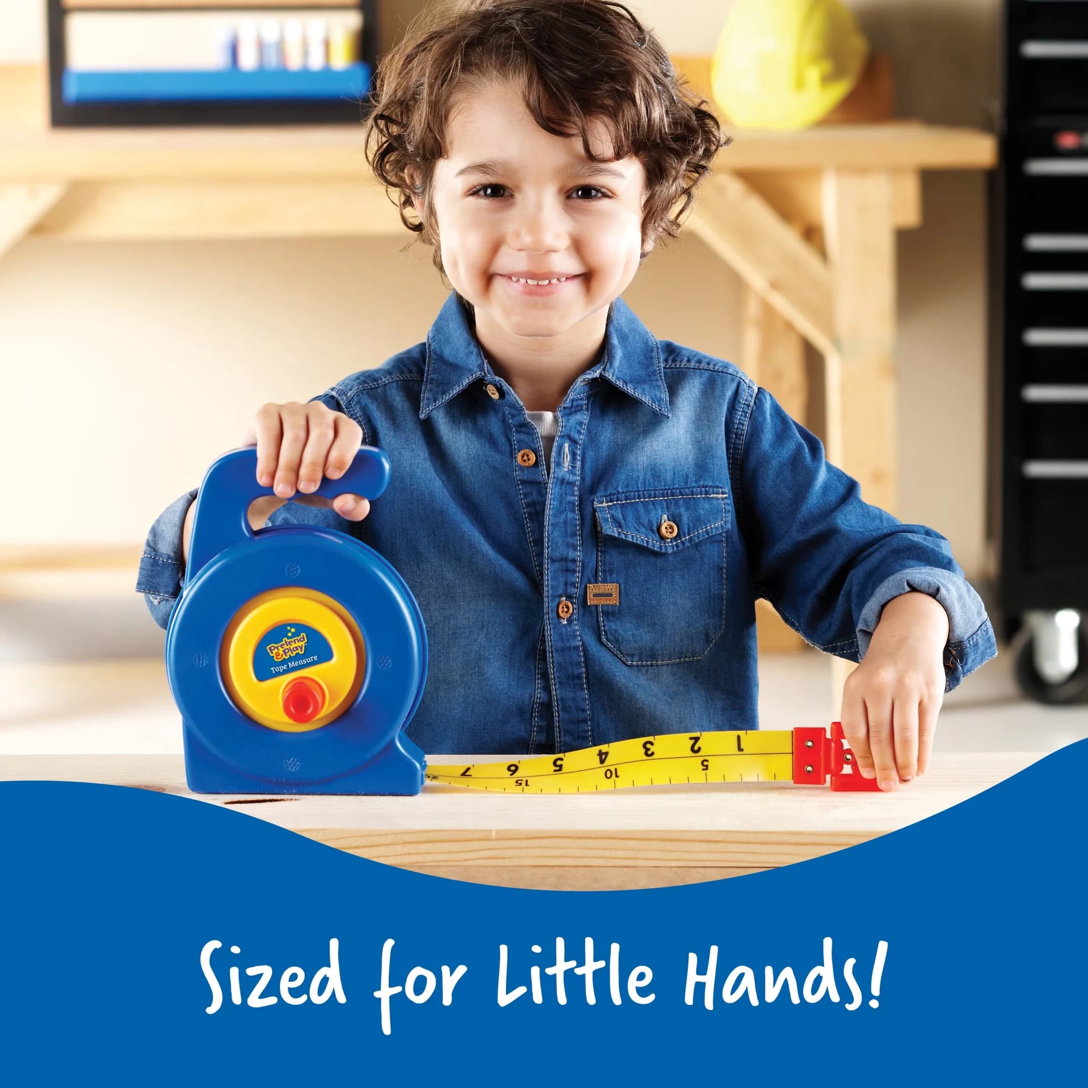 Measuring Layout Stylish with Durable, Pretend Play 3" Long Tape Measure, Kids Construction Toys - Multicolor Plastic Model 70B1D9