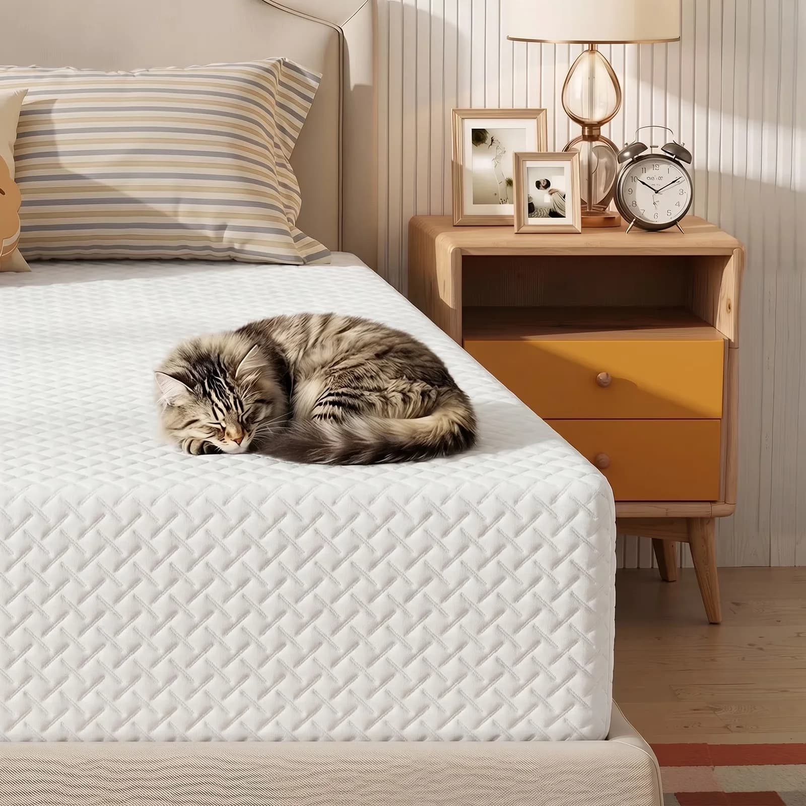 Essential Mattresses Accessory with Cooling Technology, Mattress-In-A-Box - Memory Foam White Model 01BF7D