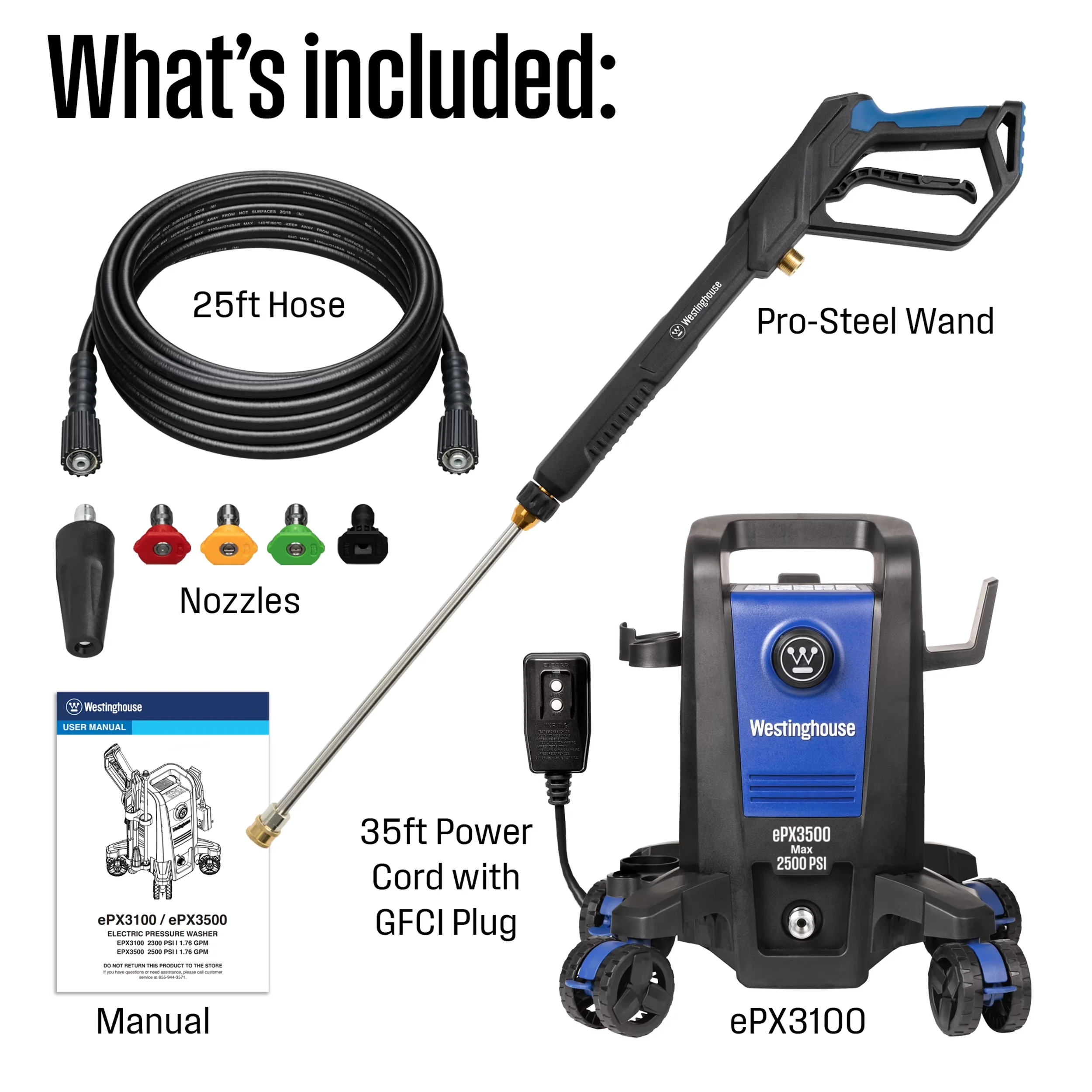 Pressure Washer Reliable with Quick Connect Tips - Electric for Home and Office Model 703C86
