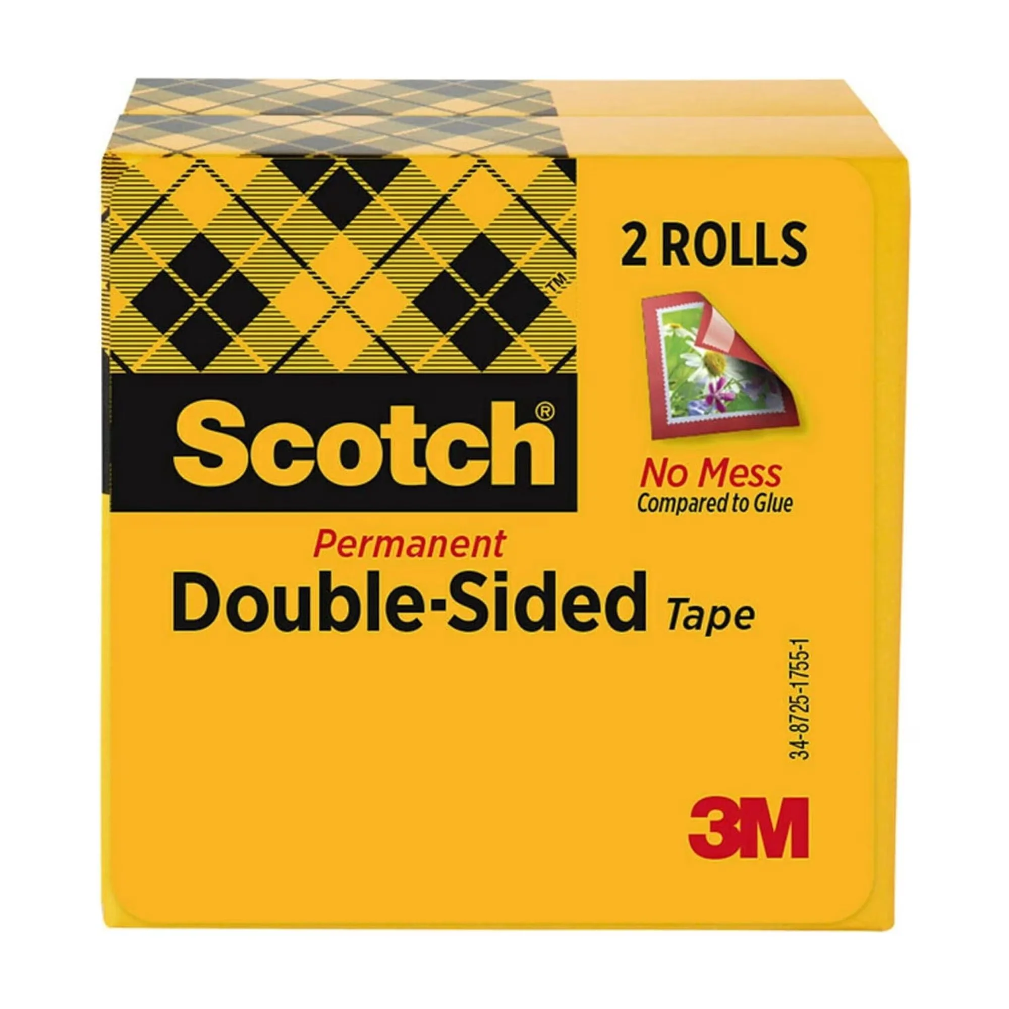 Innovative Damage-Free Hanging with 1" Core, 2/Pack, 665 Double-Sided Tape - Acrylate Clear Model 4C4951