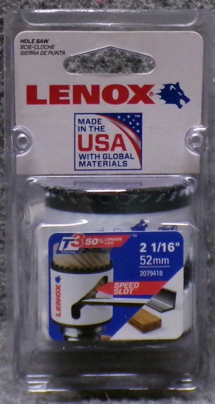 Durable Power Tool with Lenox 2-1/16" Speed Slot Hole Saw - Durable Build Model 1C2AF5