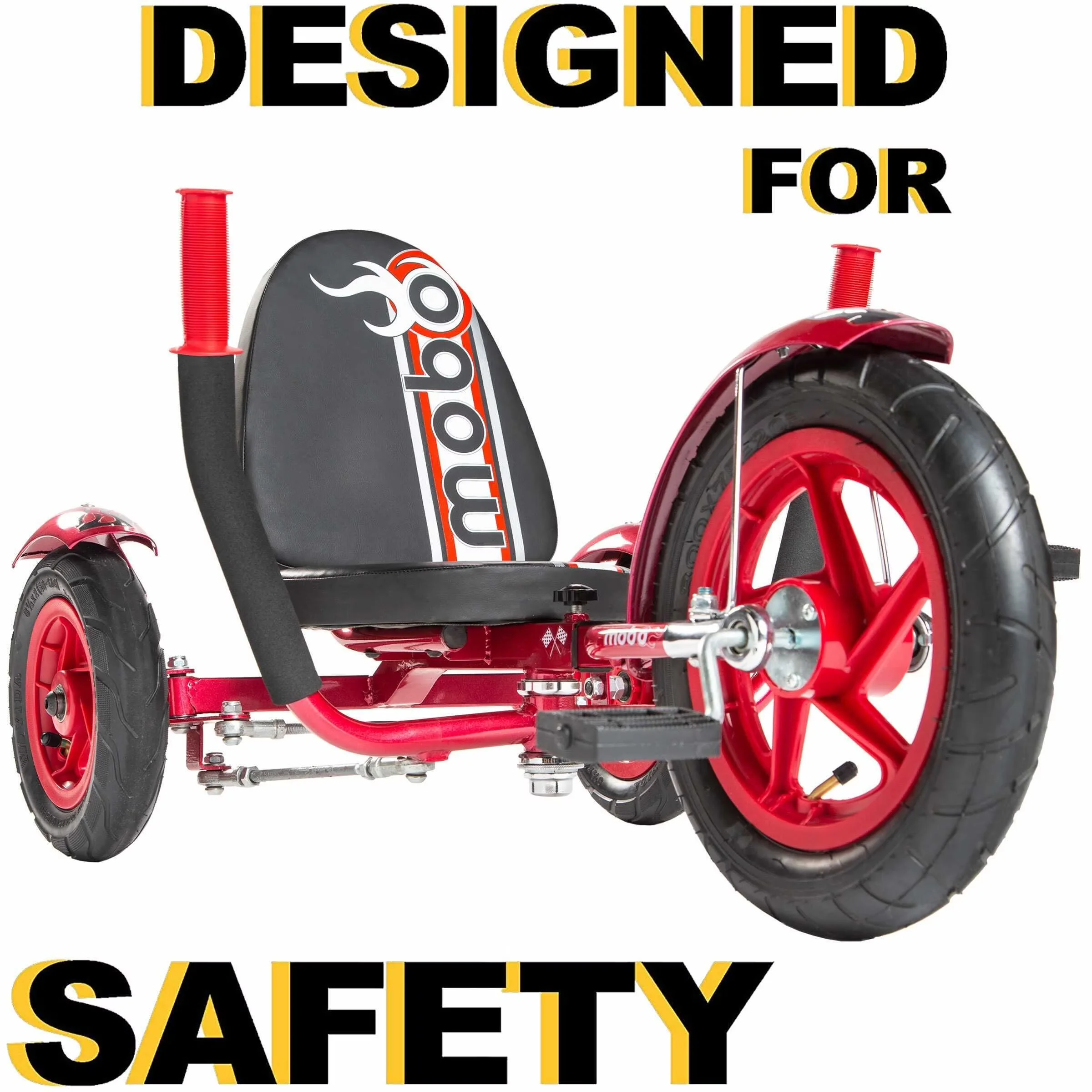 Kids Bike Premium with Adjustable Seat, Toddler Big Wheel Ride On Trike - Red Model F55AC0