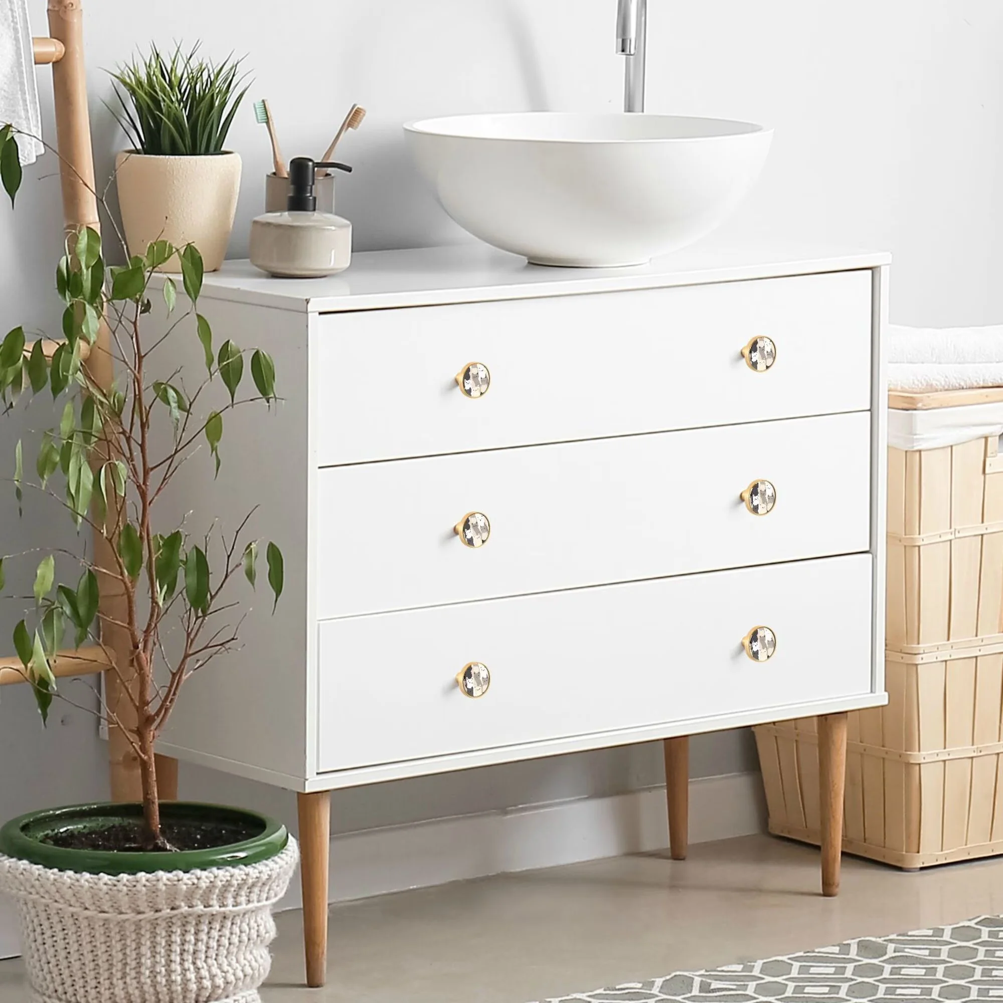 Kitchen Renovation Compact with Durable, Easy Installation, Heavy-Duty - Zinc Alloy Beige for Kitchen Model 4928E8