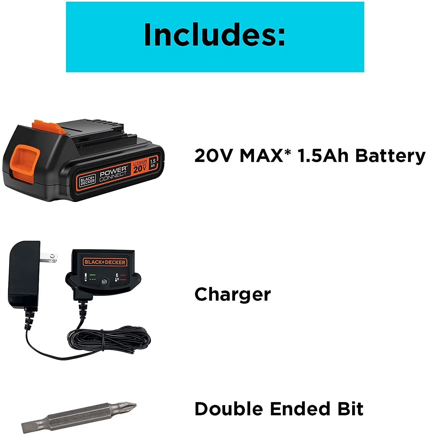 Drills Driver Premium with Battery, 20V, 1.5Ah - Universal Fit Model 9E5C7D