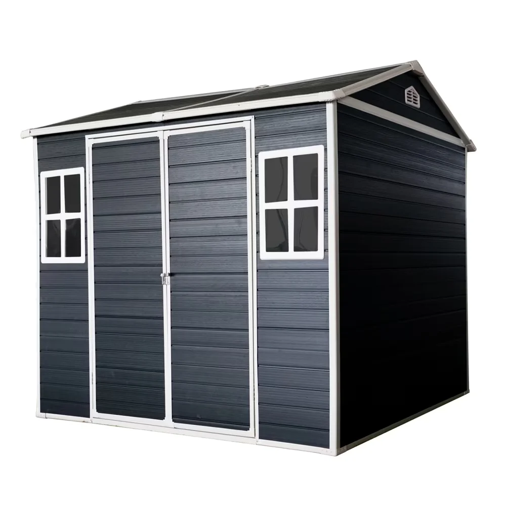 Shed Quality with Waterproof, Floor - Polypropylene Black for Garden, Patio Model E2FFDE
