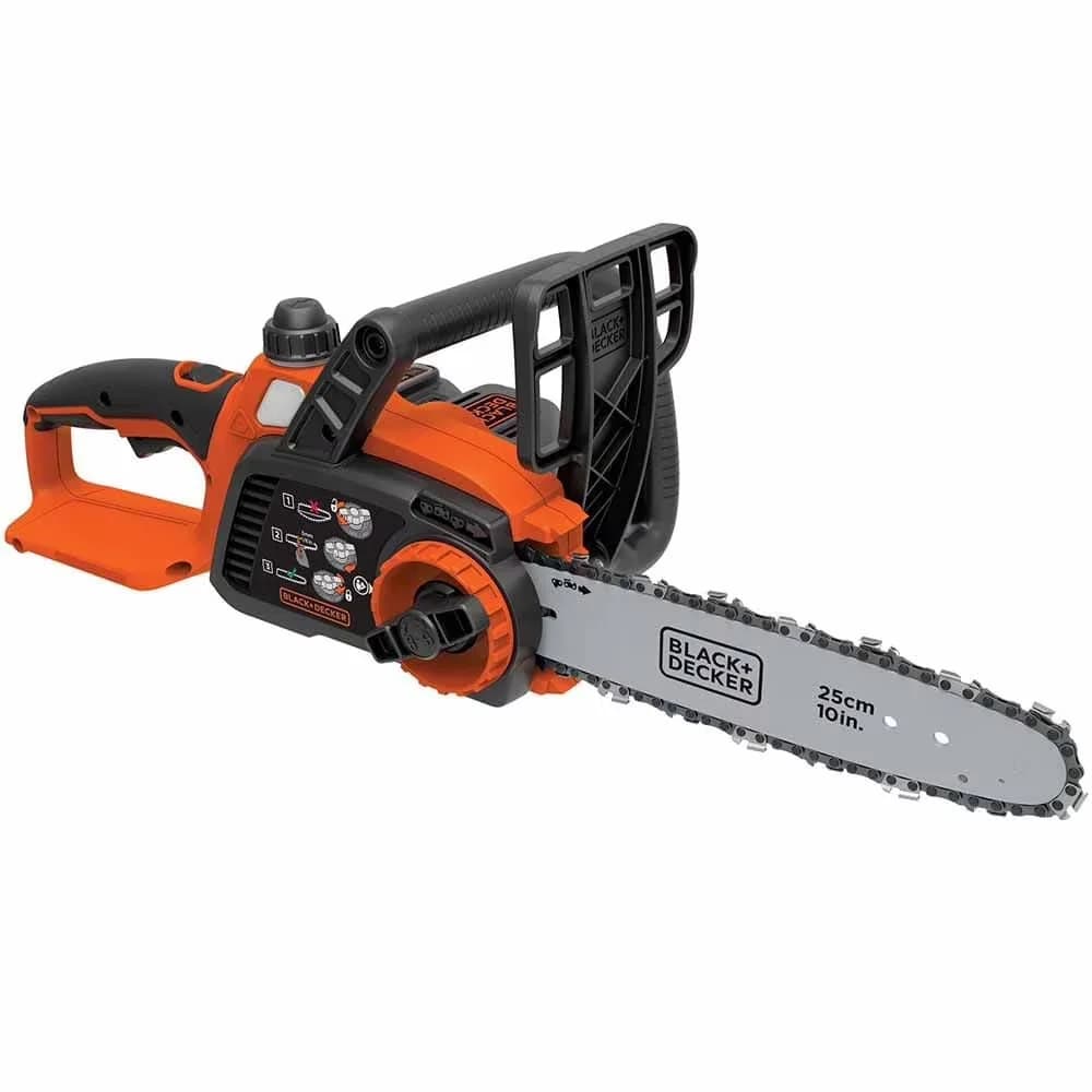 Durable Chainsaw with Battery, Tool-Less Chain Tensioning - Orange 10 in Model E1048A