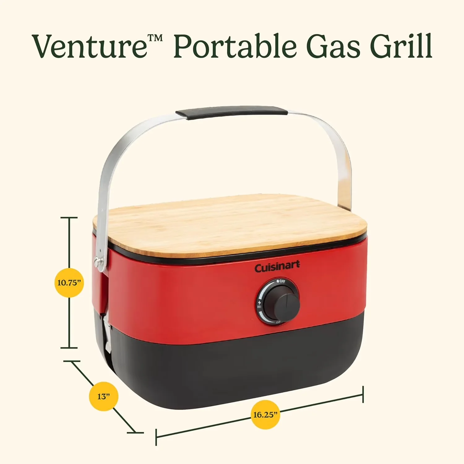 Quality Flat Top Grill with 9000 BTU, Portable - Porcelain Enameled Cast Iron Red Model 0F7ADE