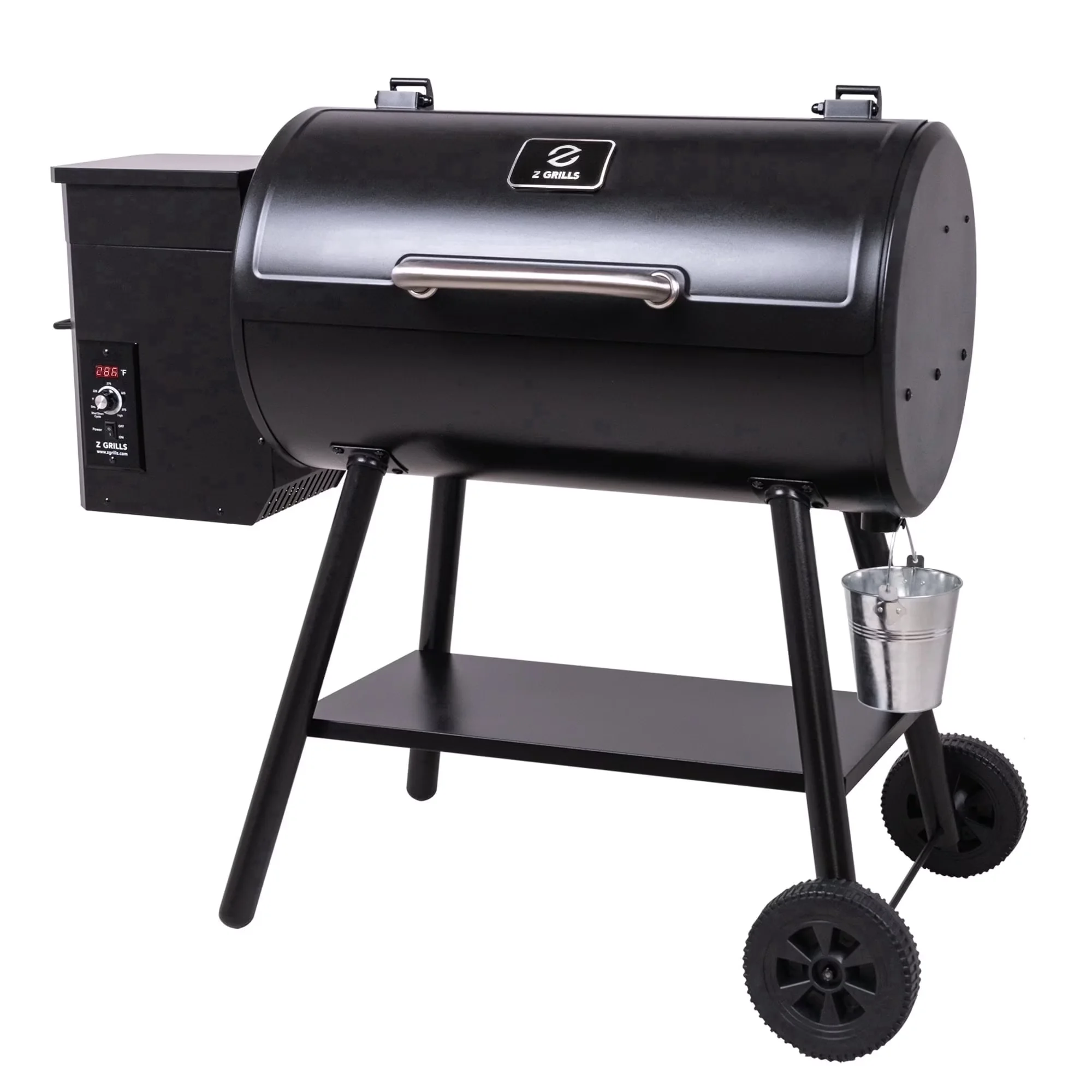 Compact Smoker with Storage Rack, Warming Rack, PID Controller - Steel Model BD4D70