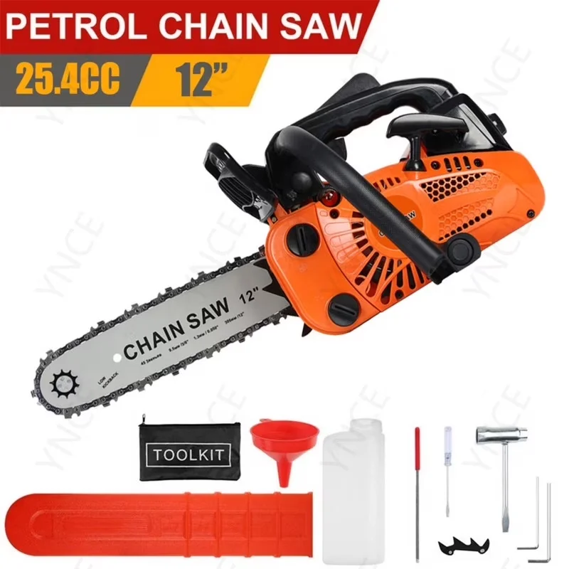 Sleek Chainsaw with Anti-Vibration, Automatic Chain Oiler - 12Inch 25.4Cc 0.9Kw Model DA0B1A