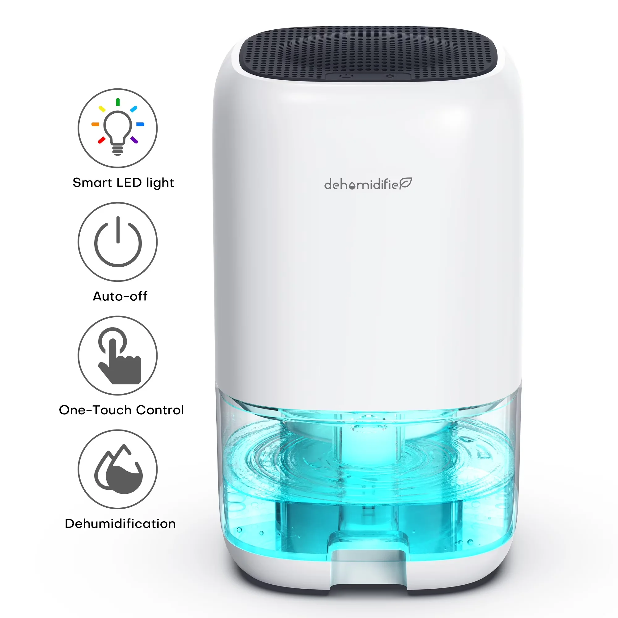 Innovative Dehumidifier with Automatic Shut-Off, 50-280 sq. Ft, 280 sq.ft - White Model 2FADF4