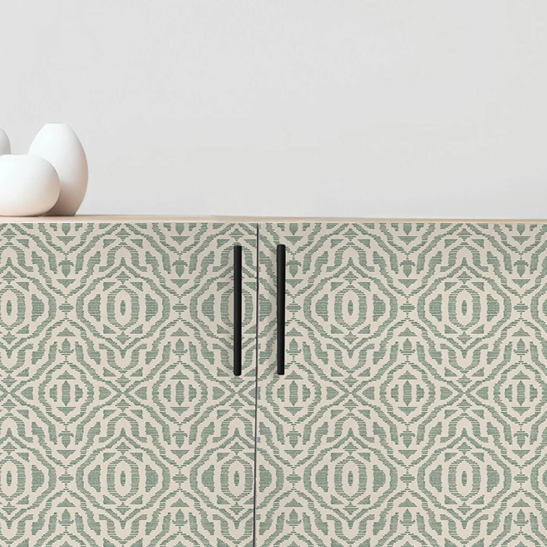 Wallpaper Essential with Washable, Easy To Clean, Removable - Green Pvc Free Model 783DF3