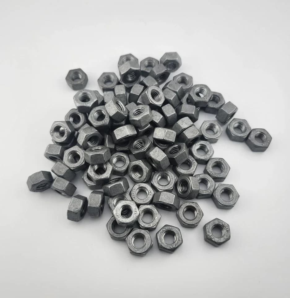 Fastener Reliable with Useful for both indoor and outdoor use., 3/8-16 2H Structural Heavy Hex Nuts - Model 5FFCEA