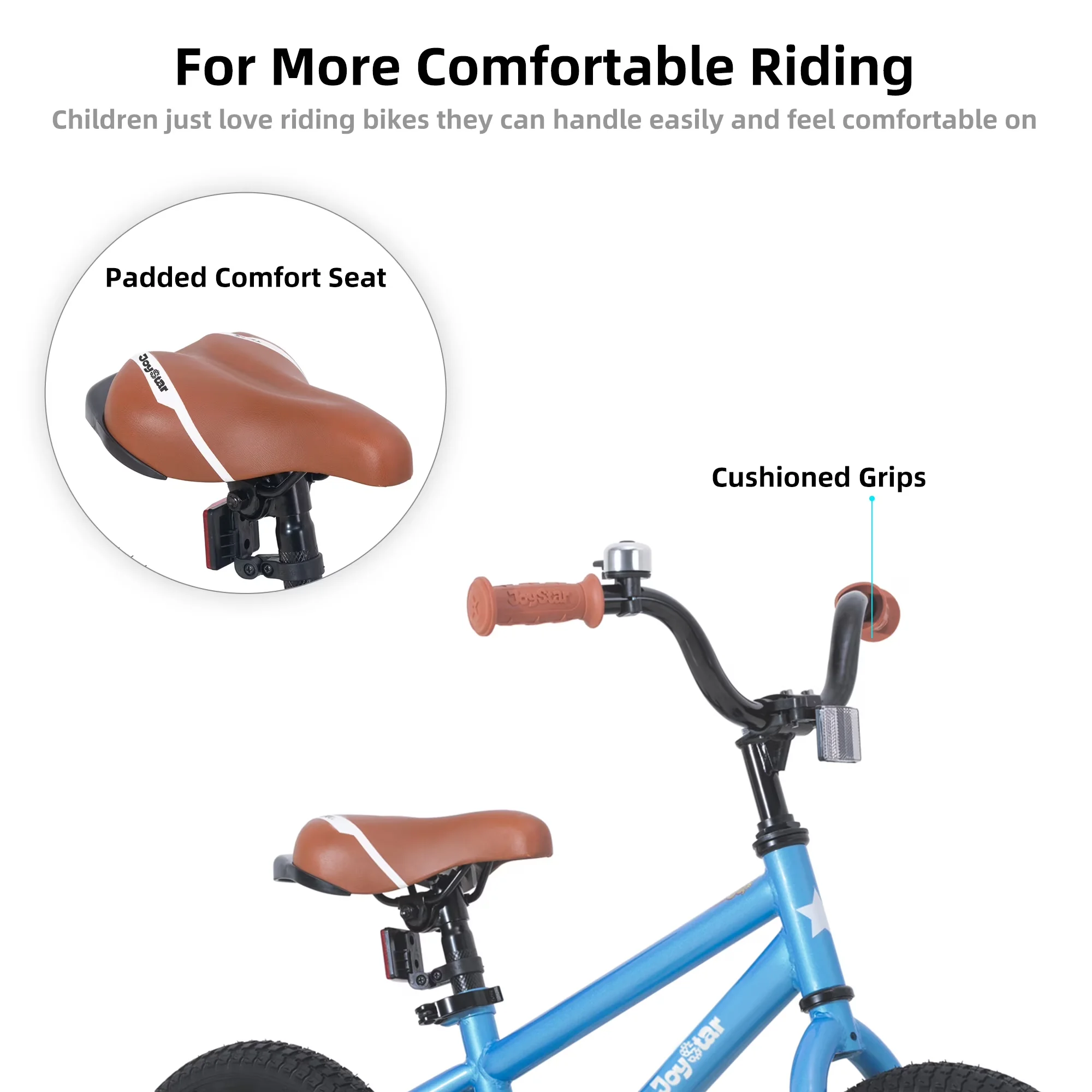 Kids Bike Versatile with Adjustable Seat Height - Blue 2-12 - Professional Series Model 2A8C5E