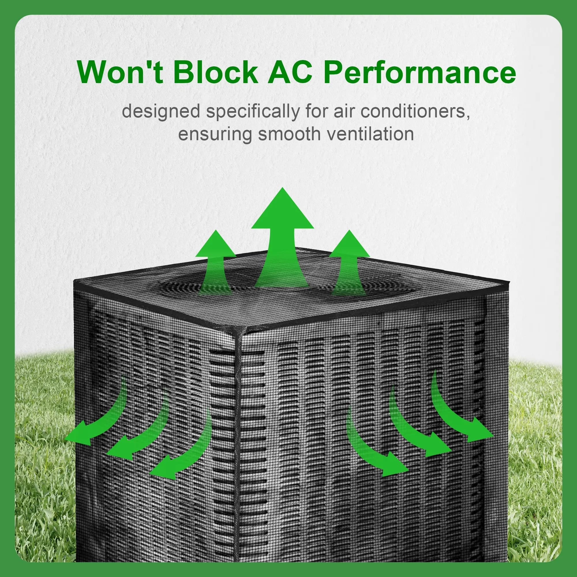Classic Air Conditioner with Dustproof, Cover - Black Pvc - Professional Series Model 28D45B