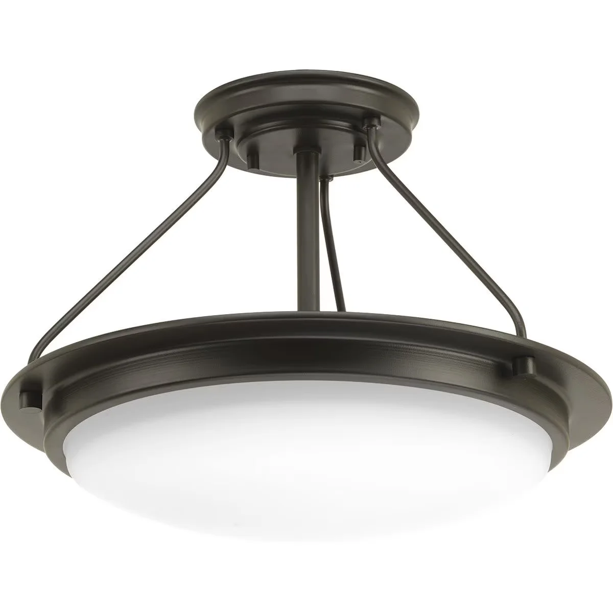 Modern Ceiling Lights Fixture with LED, Transitional, Dimmable - Steel Brown Model 20B5ED