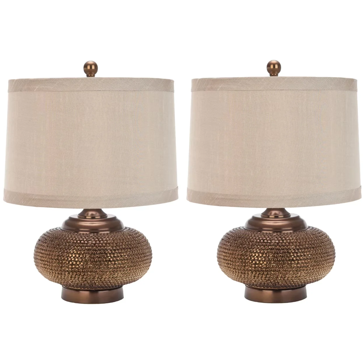 Durable Lamp with Incandescent, Contemporary, 19-INCH H GOLD BEAD - Multicolor Resin Model 25E1C3