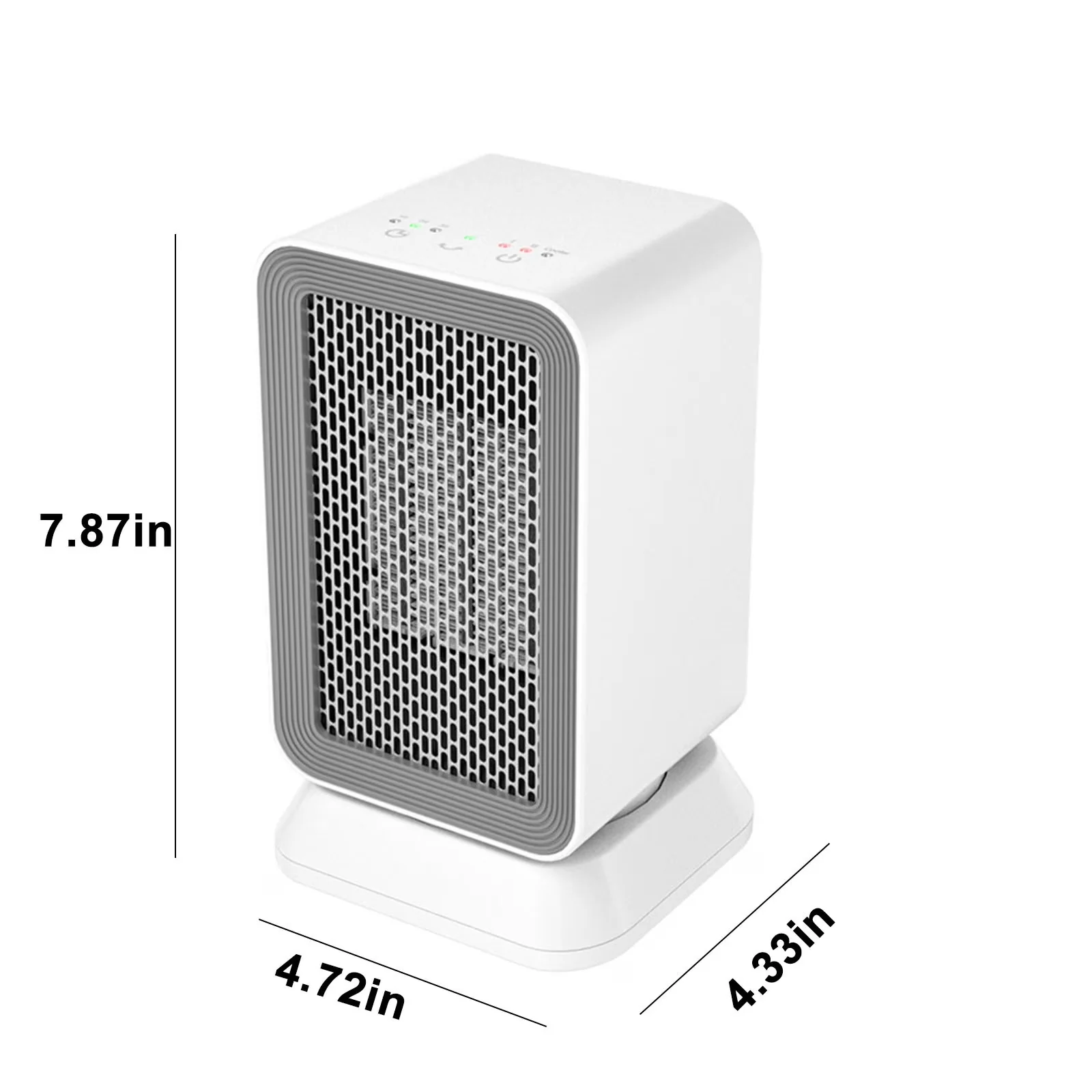 Quality Portable And Electric Space Heater with Child Lock, Automatic Shutoff - White for Indoor, Bedroom Model 8FE133