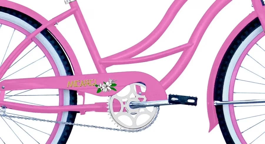 Cruiser Bike Efficient with Adjustable Seat Height, Pink - Pink 36H - Heavy Duty Model 539331