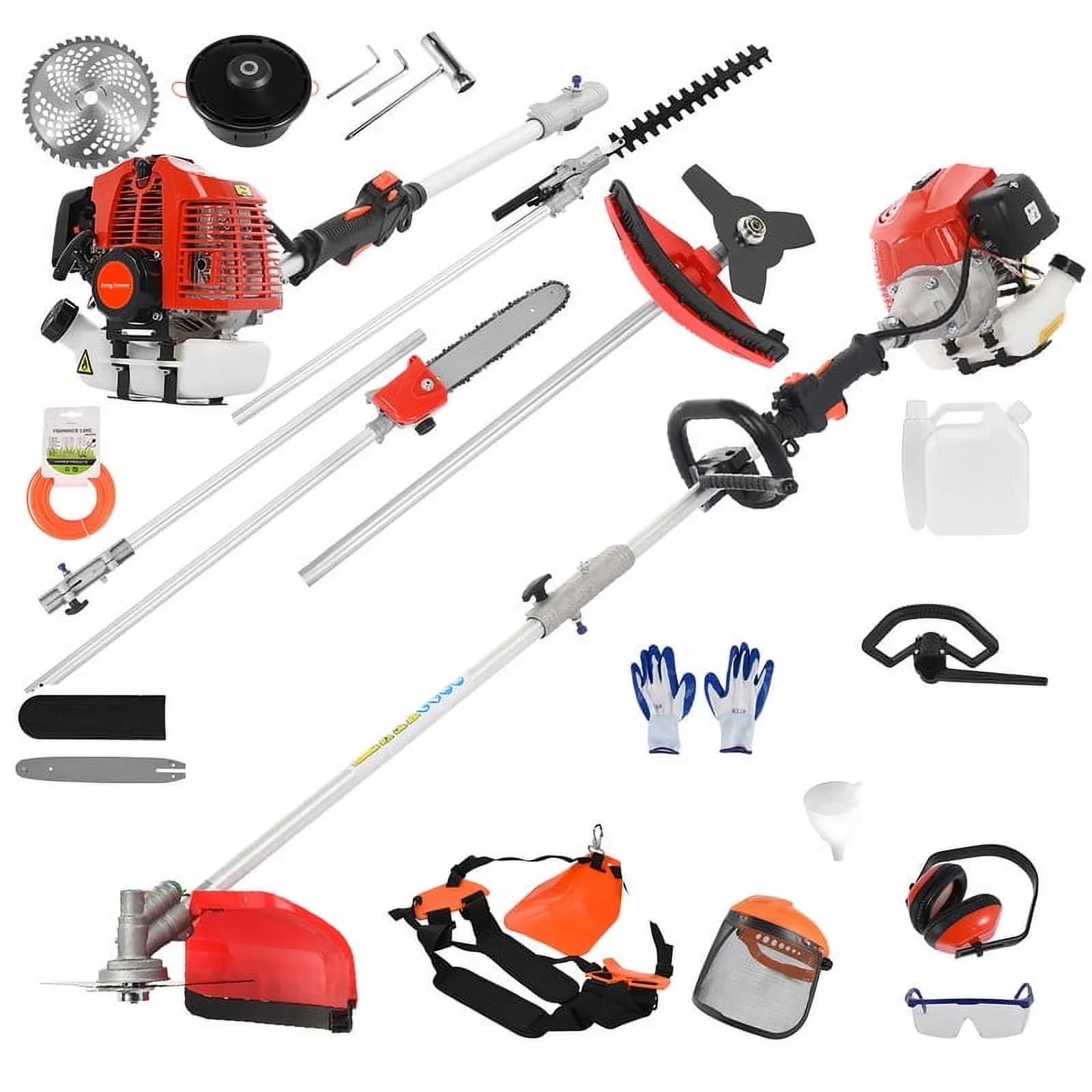 Professional Pole Saw with Battery, Extension - Red Stroke - Essential Collection Model 9E88FA