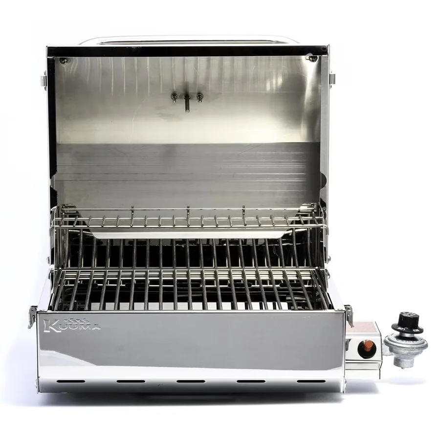 Gas Grill Durable with Foldable Legs, Integrated fold-away legs, Simple control knob - Multicolor As Specified Model 8C6AF7