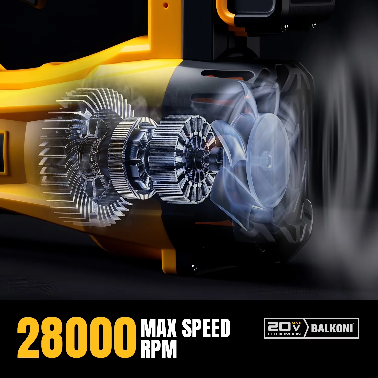 Durable Leaf Blower with Battery, 20V, Delivers a powerful 600 CFM airflow. - Model 81C8F5