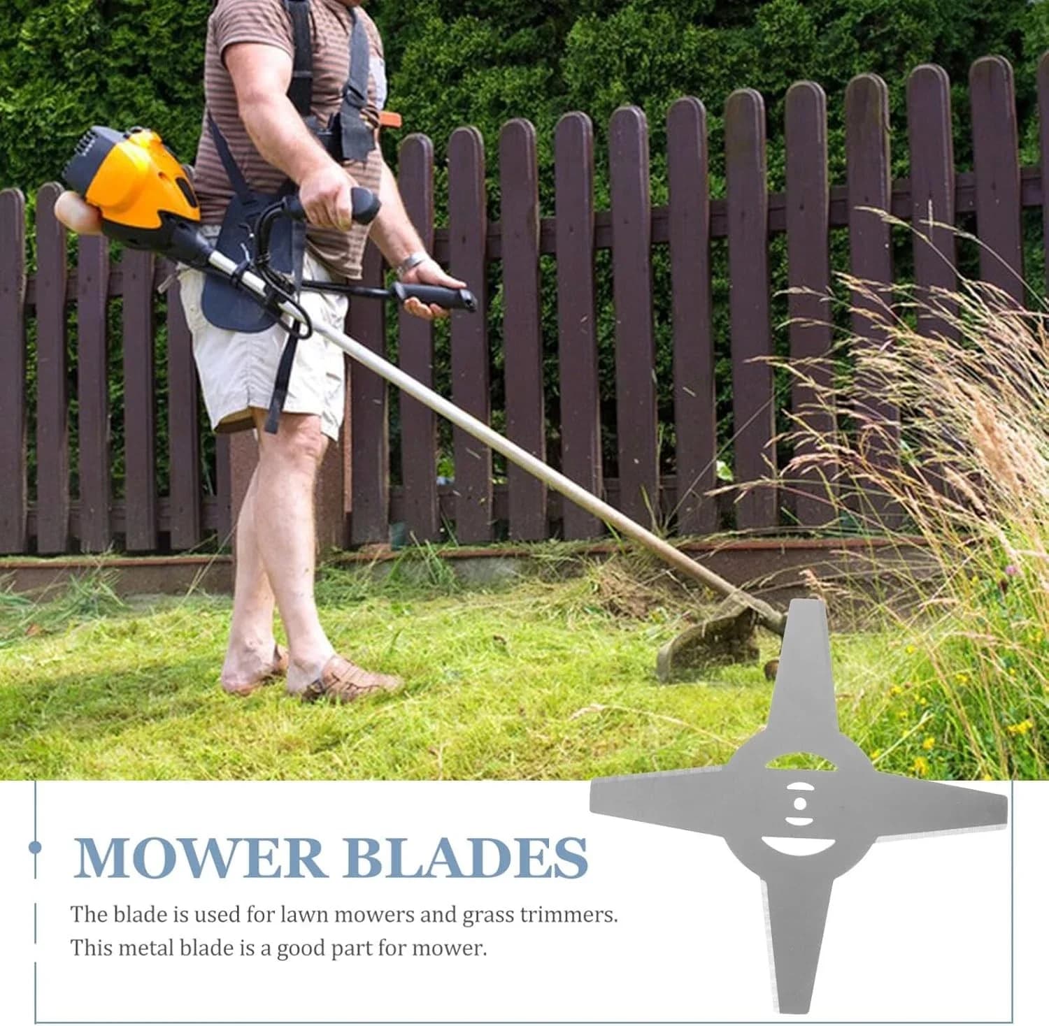 Premium Replacement Parts Accessory with Ideal, 6-Inch 4-Leaf Alloy Blades 2-Pack for Garden - Model A5CE1A