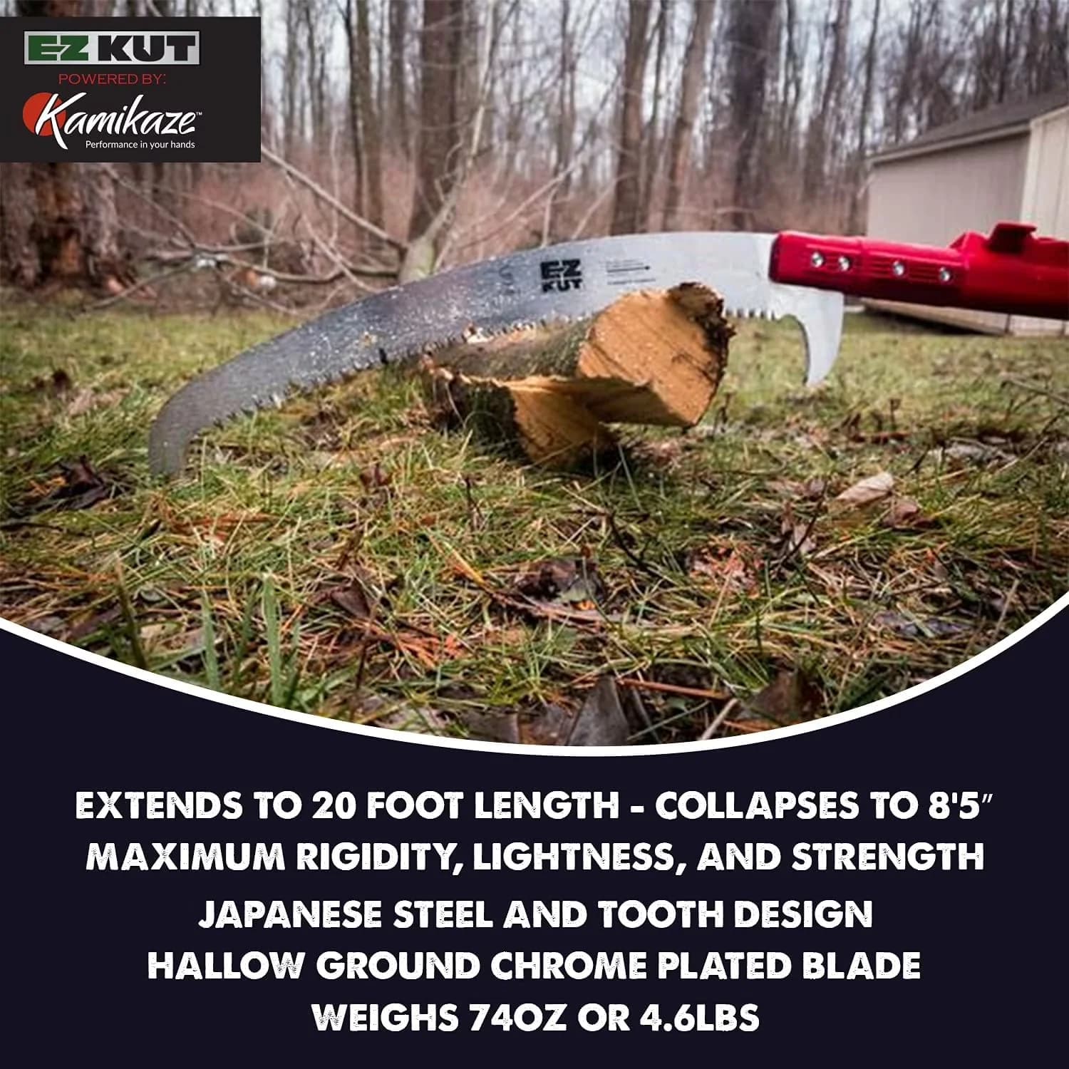 Pole Saw Innovative with Telescoping, Saws, Kamikaze 20’ Extendable - Red Model AD13C0