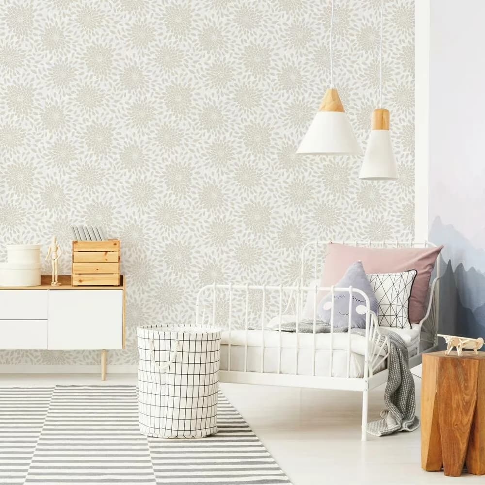 Wallpaper Wall Decals Wall Covering Durable with Removable, Removable and repositionable - Vinyl Beige Model 7F1E6A