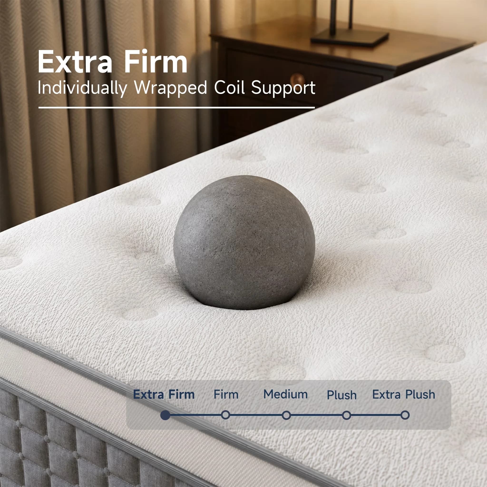 Compact Mattresses Accessory with Low Motion Transfer, Breathable Construction - Foam Model F1AA12