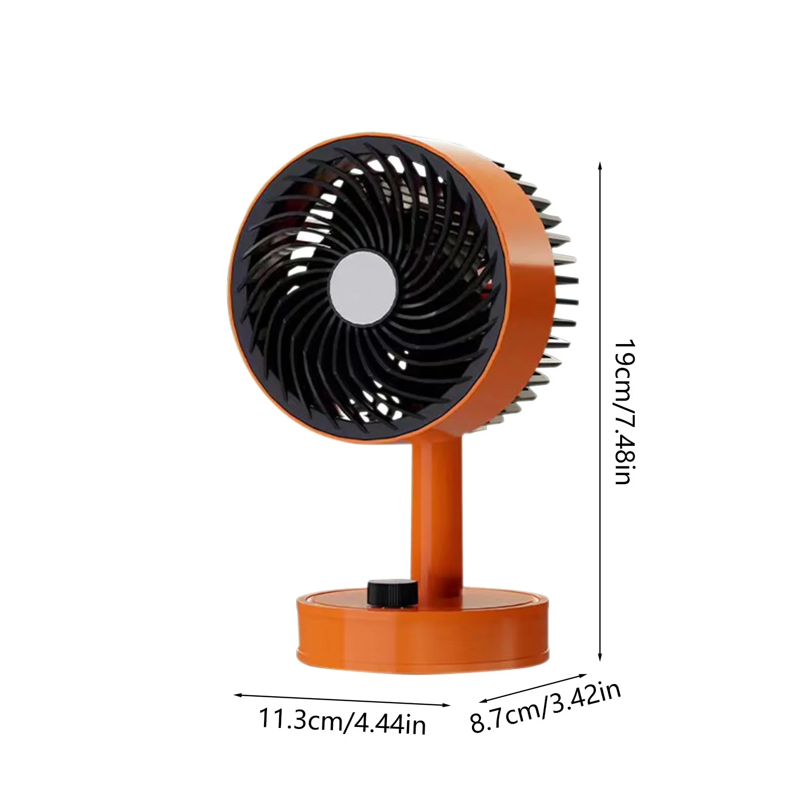 Essential Fans In Cooling with Adjustable Height, Oscillating, Oscillating Air Circulator Fan - Orange Model 4892EA