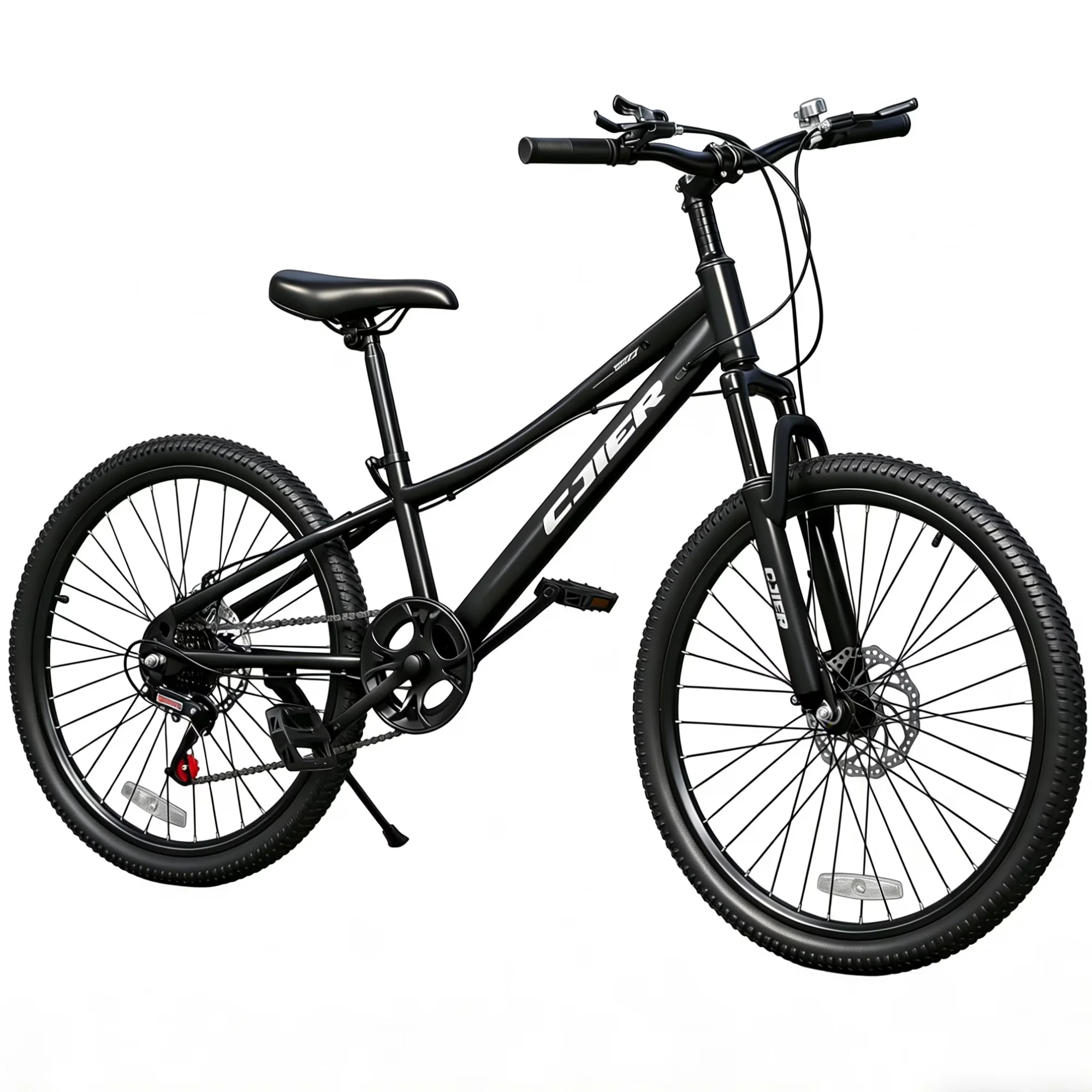 Durable Mountain Bike with Adjustable Seat Height, Bikes, 20 Inch Kids - Black Model B7B0A9