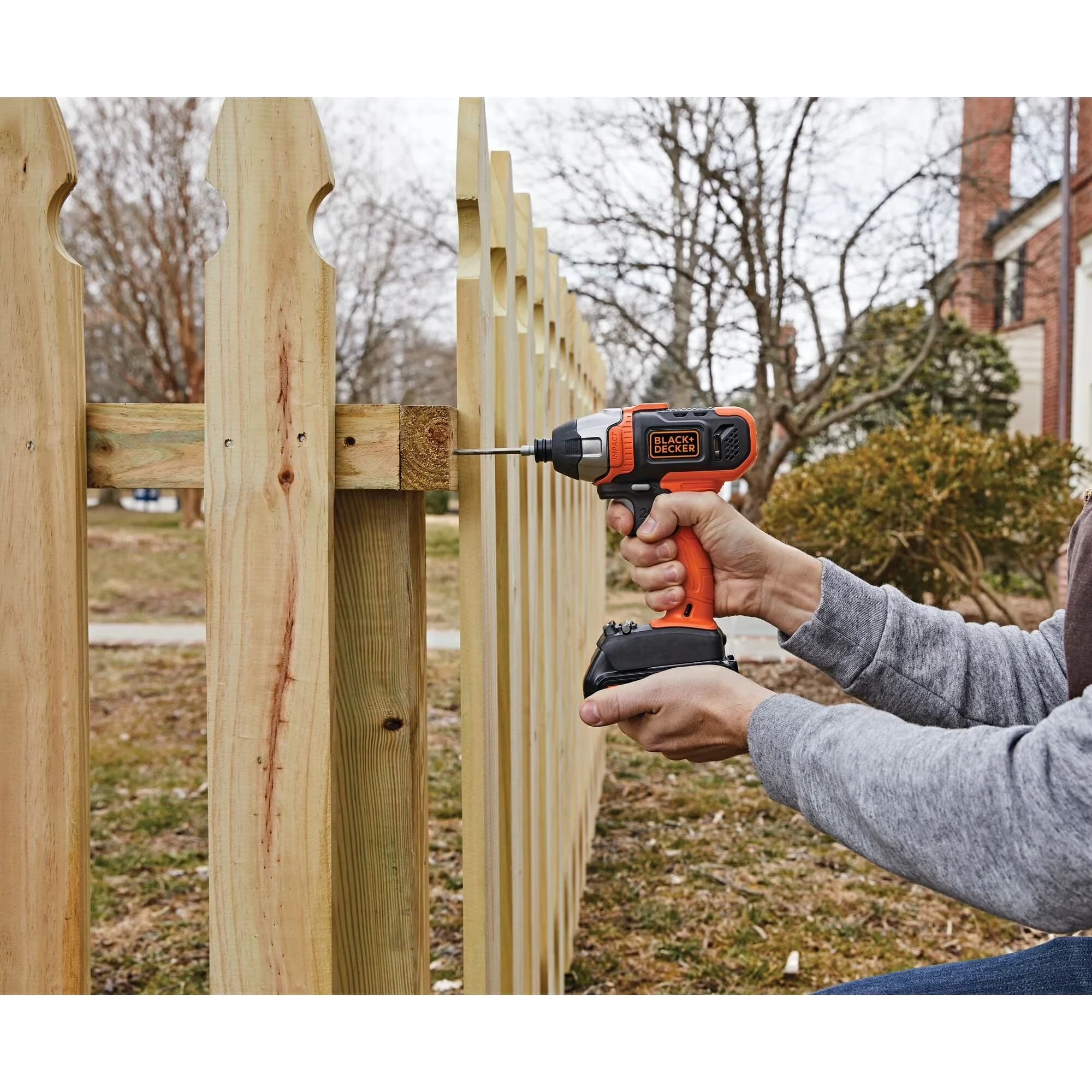 Essential Drills Driver with Battery, 20V, 20V MAX* Cordless Impact - Residential Grade Model F037D8