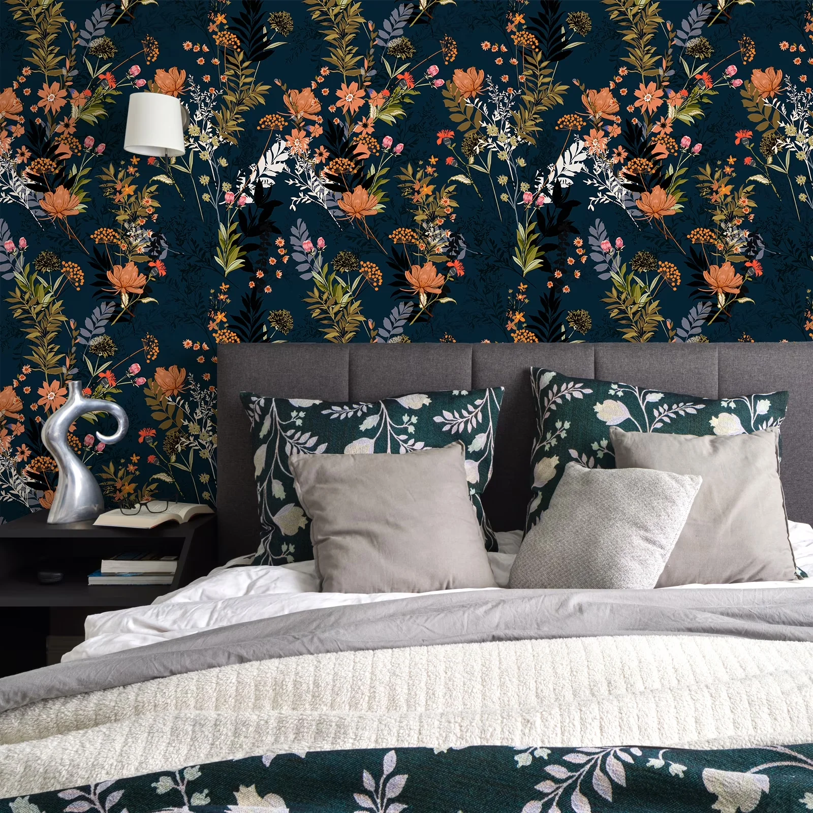 Modern Wallpaper with Removable, Waterproof - Multicolor Vinyl for Bedroom, Bathroom Model 6B46B9