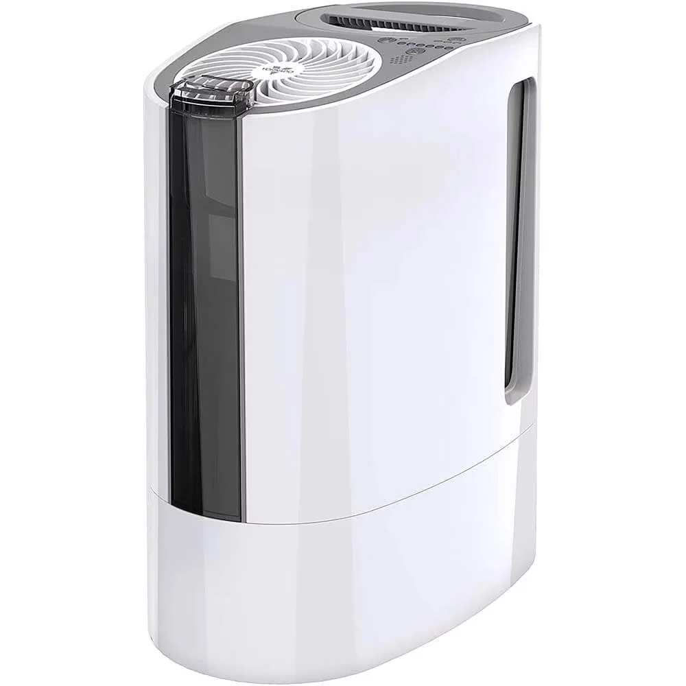 Sleek Humidifier with Automatic Moisture Control, Water Level Indicator, Automatic Shut-Off - White Model D613E8