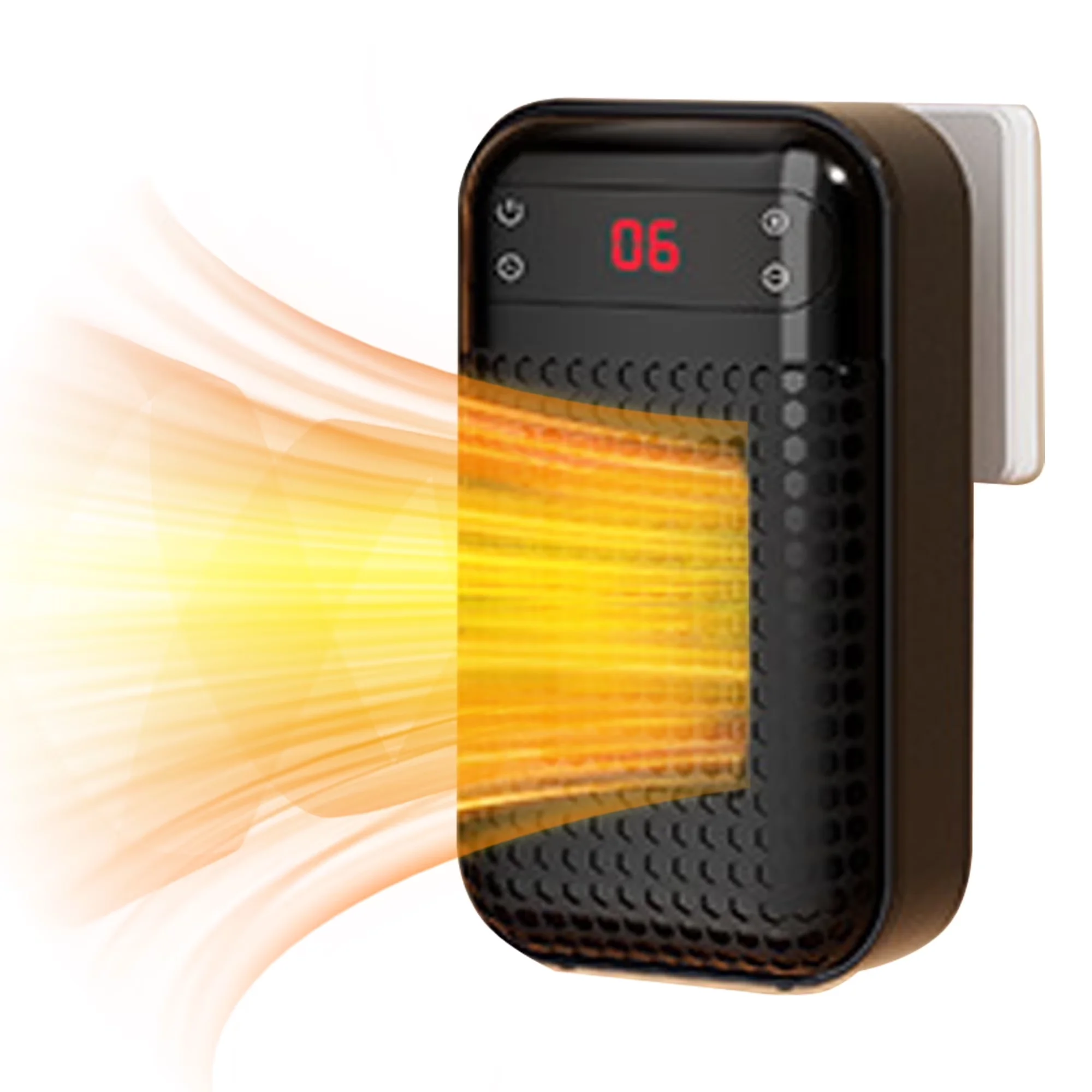 Classic Portable And Electric Space Heater with 500W, Adjustable - Black Model 618786