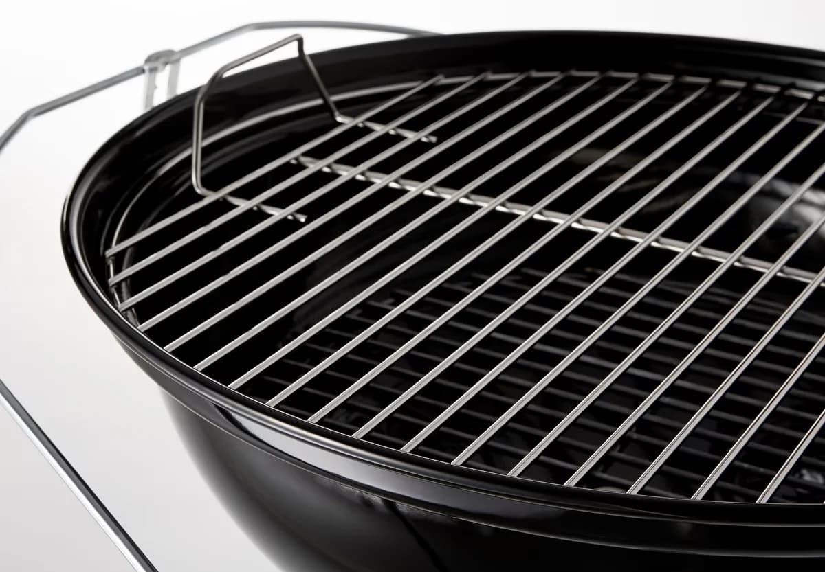 Quality Charcoal Grill with Adjustable Air Vents, Jumbo Joe - Black Steel; Plastic, Porcelain Enamel Model F7838F