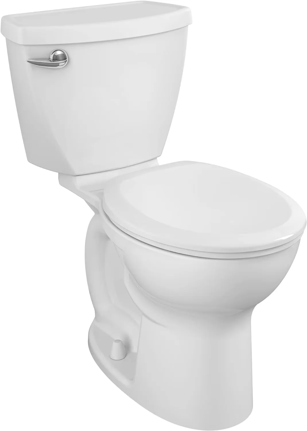 Sleek Toilet Seats And Lid with Antimicrobial, Solid plastic seat with cover - White Plastic Model 92A232