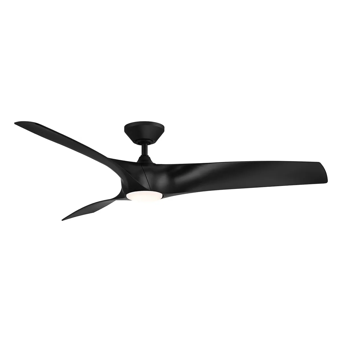Ceiling Fan Innovative with LED, Smart Technology Capable, Energy Efficient - Glass Black Model 773DB2