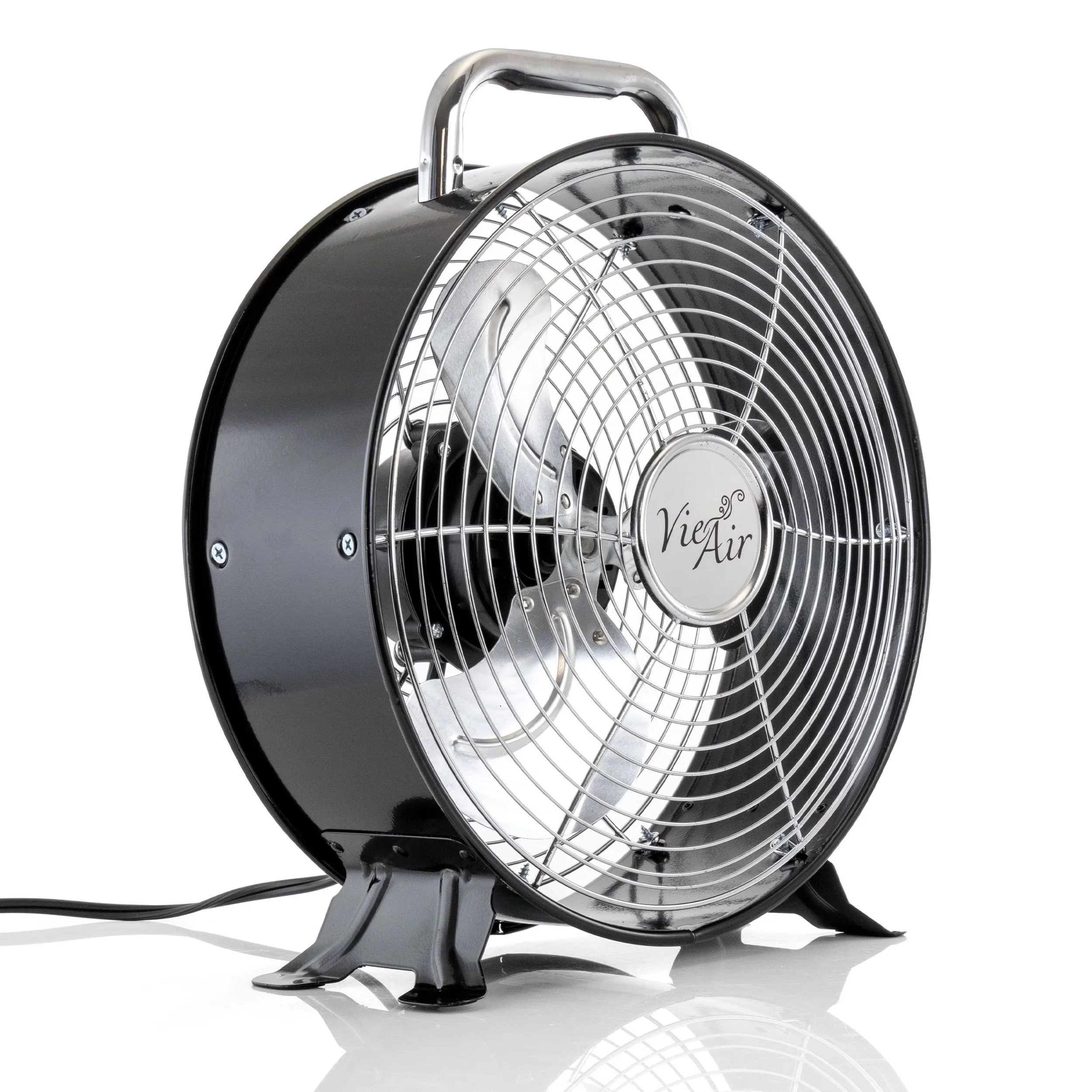 Reliable Fans In Cooling with Portable design with powerful operation, Assembly required - Black Metal Model 33D410