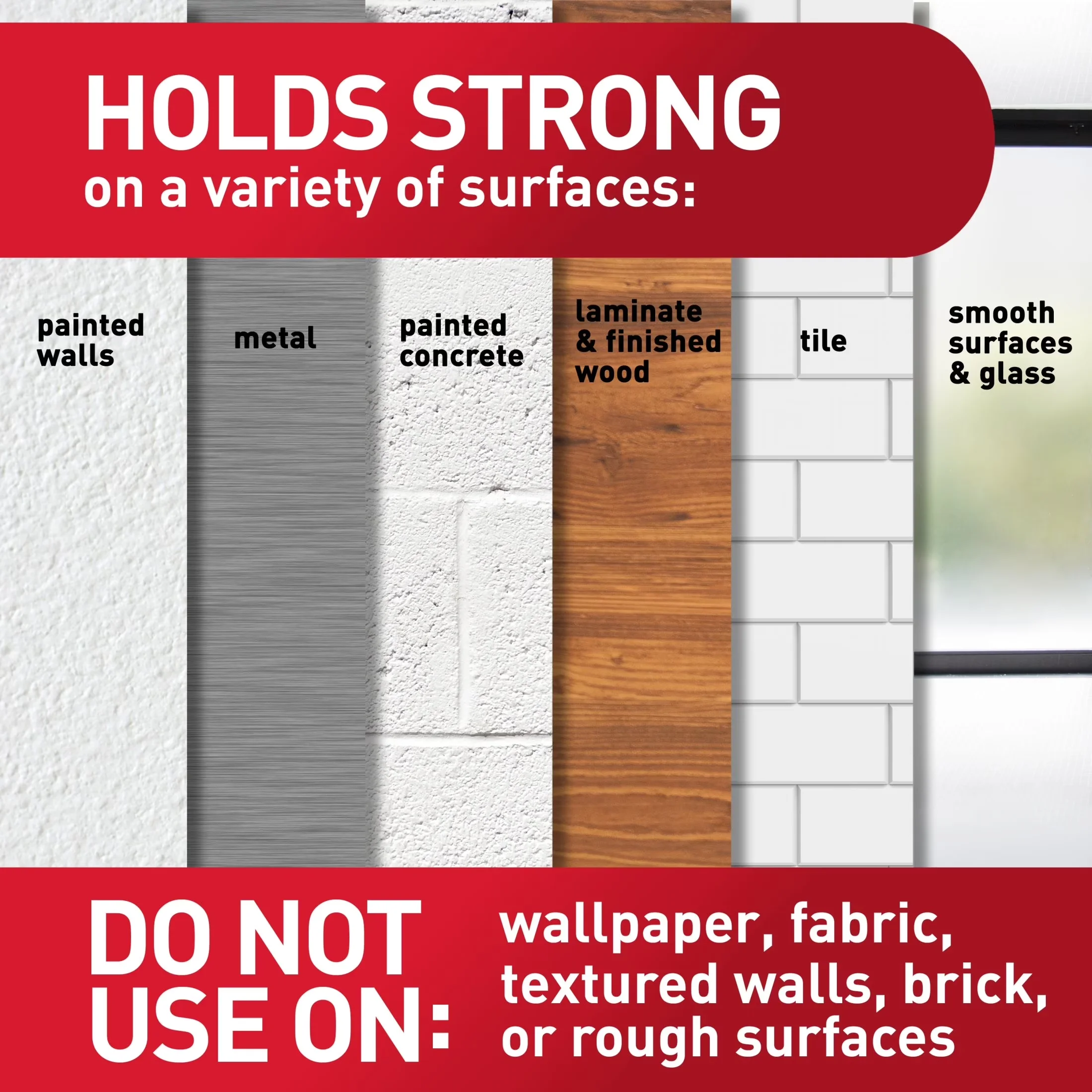 Professional Damage-Free Hanging with Easy Installation, Wall-Mountable - Plastic Green Model D7005A