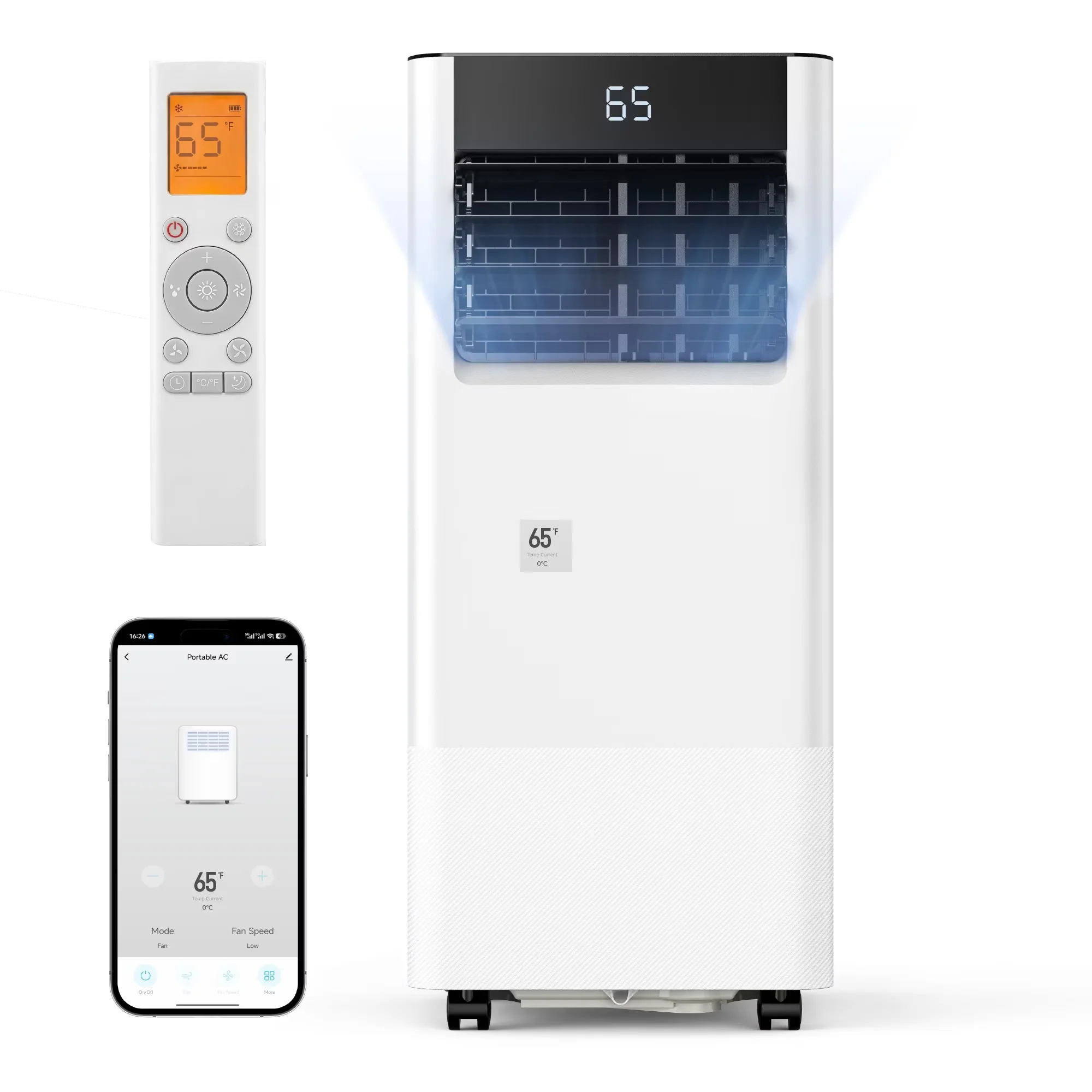 Durable Air Conditioner with 10000 BTU, Energy Efficient - White for Rooms Model 7B72E1