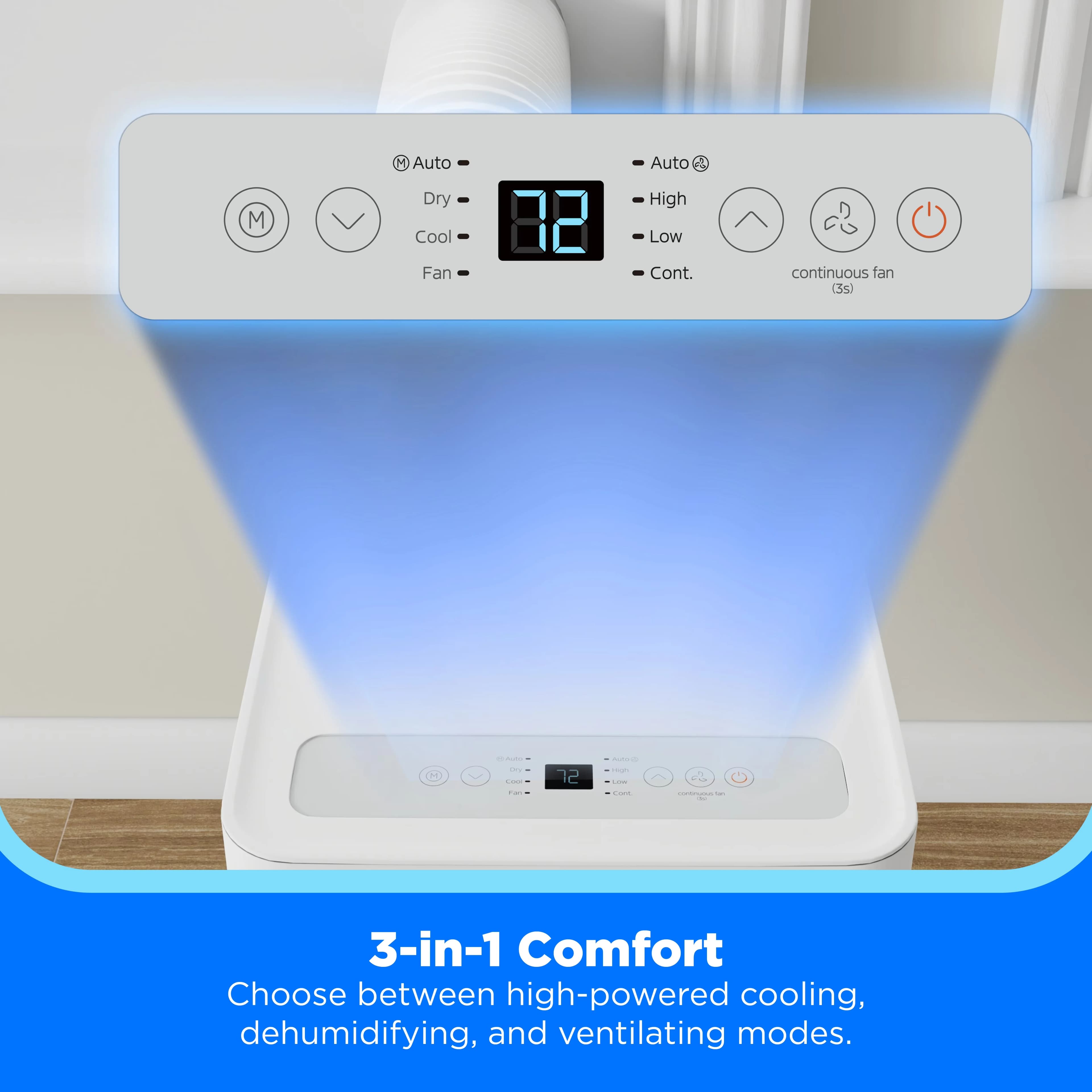 Efficient Air Conditioner with 5000 BTU, Variable Speed, Short Cycle Protection - Model 50844D
