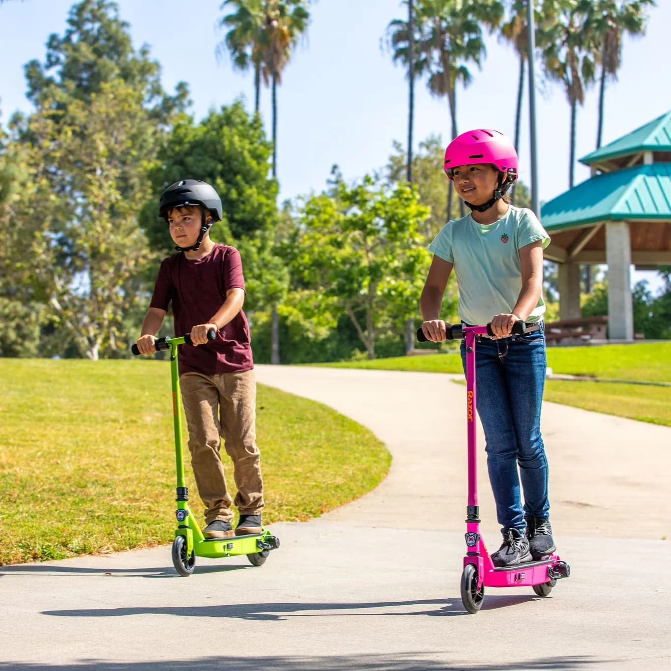 Professional Scooter with Compact, Green, Black Label E90 Electric - Steel Green Model 01E2D6