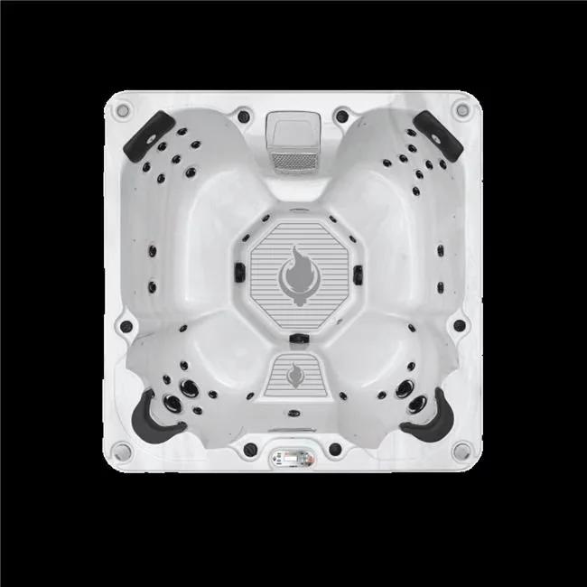 Modern Hot Tub with LED, Bluetooth, Size: 84in x 84in x 35in - Multicolor Model 6A1762