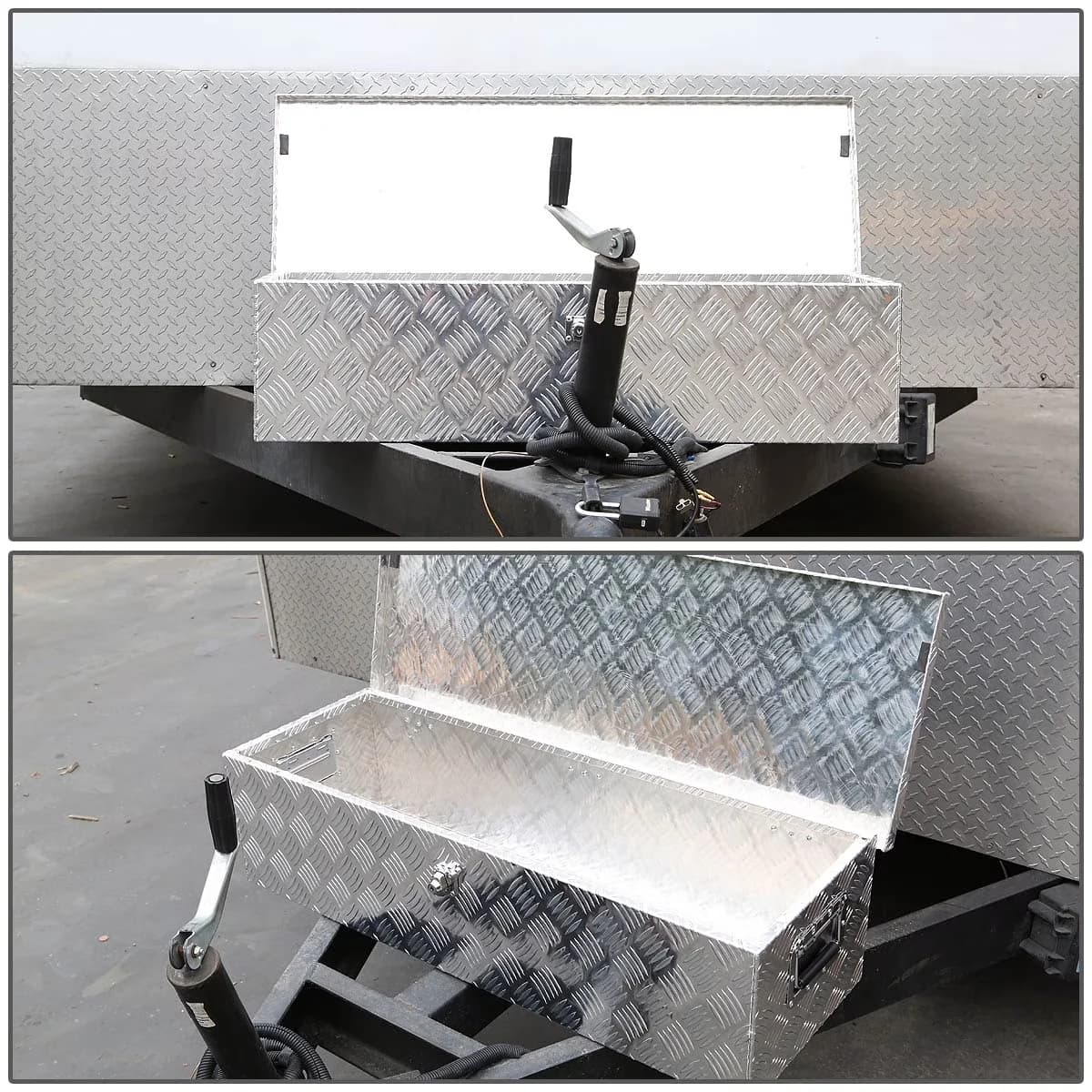 Quality Toolstorage with Lockable - Aluminum Silver for Daily Use Model 6FD982
