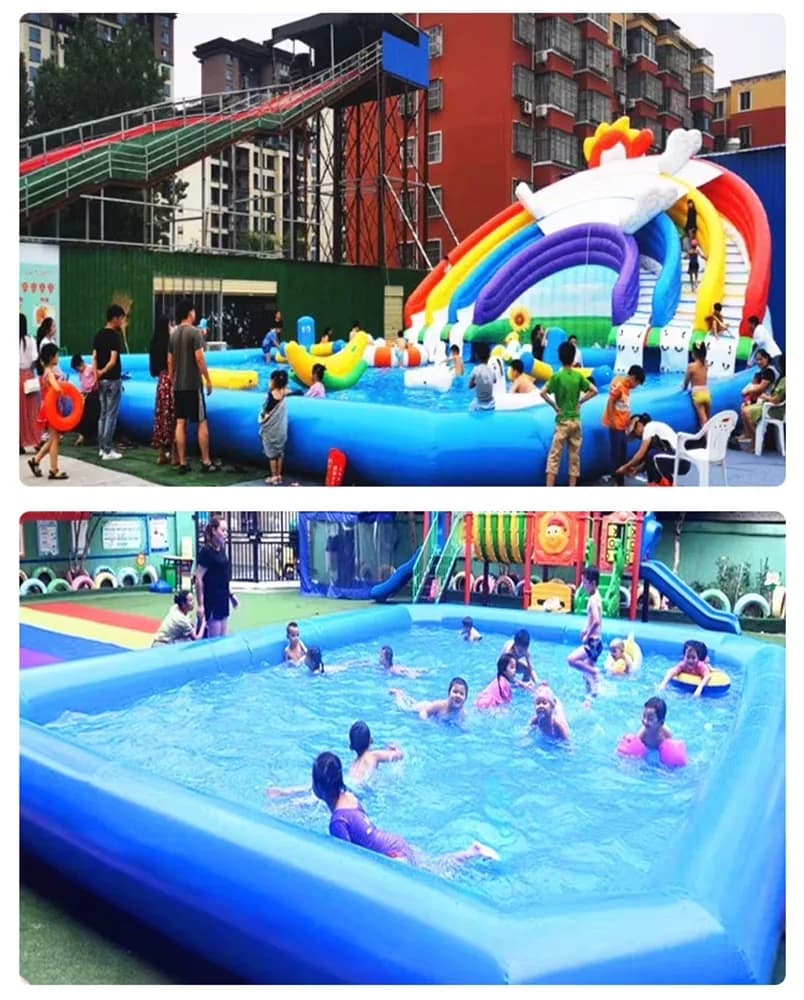 Efficient Inflatable Pool with Puncture Resistant, Family Swimming - Satisfaction Guaranteed Model 1907E2