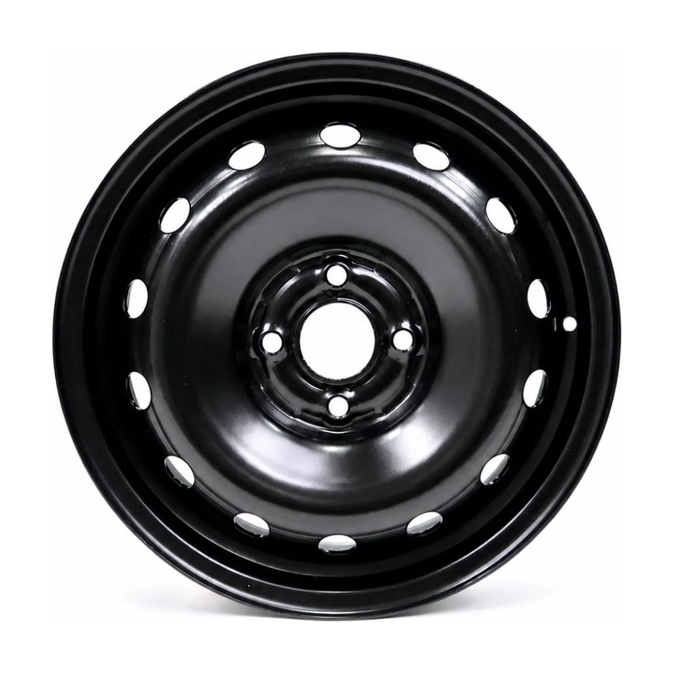 Modern Wheels And Rim with 15 inch Black Steel Wheel 4x100 - Black Steel Model 37FC43
